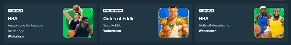 Spielangebot bei STAKE CASINO
