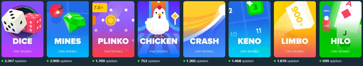 Tischspiele und Live-Casino STAKE CASINO
