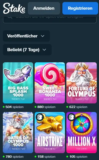 Casino-App stake für Android STAKE CASINO