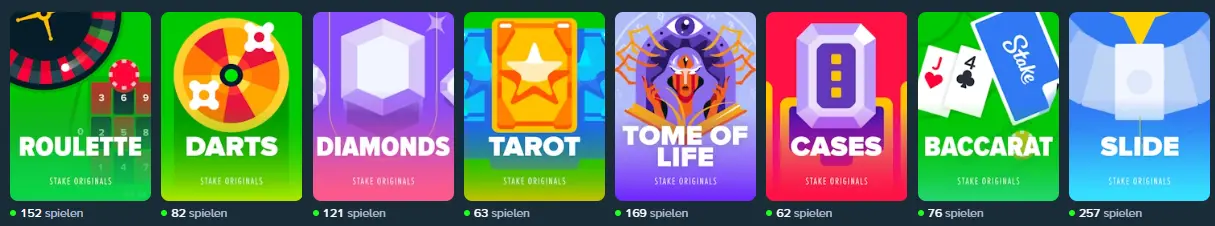 Exklusive Spiele und Limits STAKE CASINO
